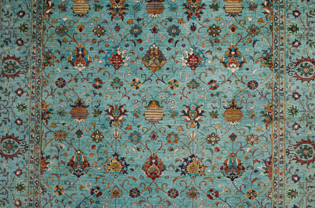 Suzani Khorjin Pictorial Fine Veg Dye Rug (Ref 115) 406x305cm