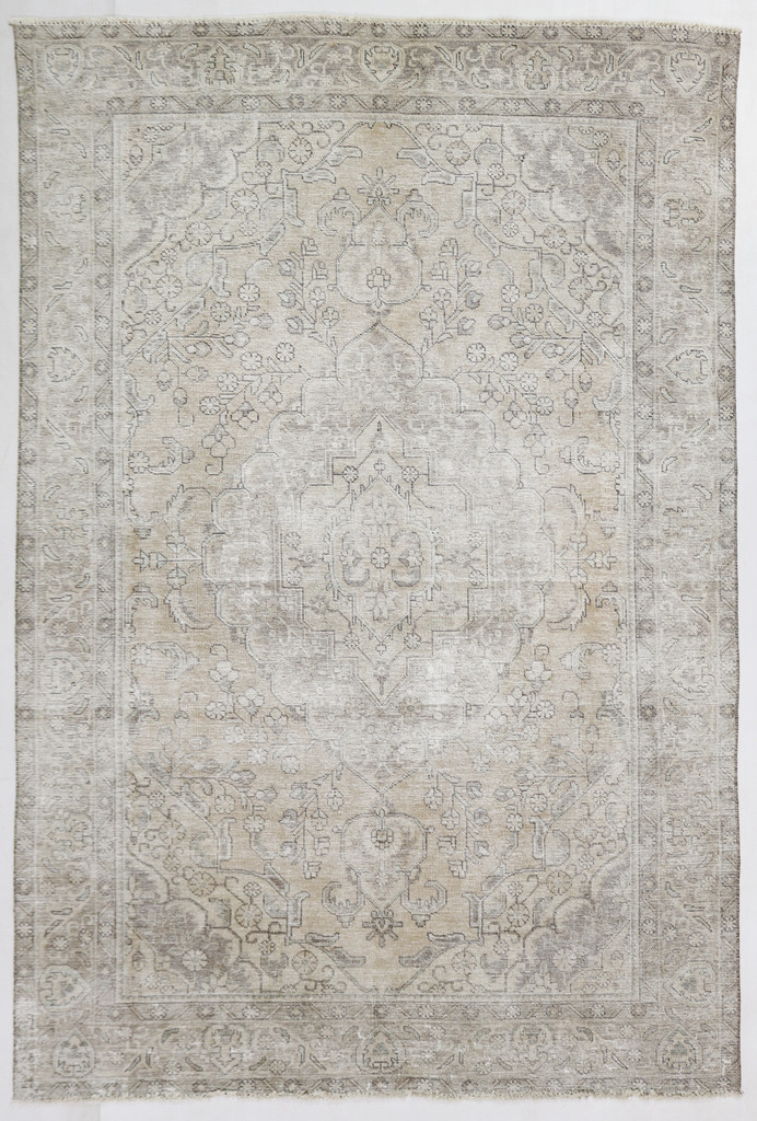 Tabriz Vintage Zero Pile Persian Rug (Ref 246) 297x195cm