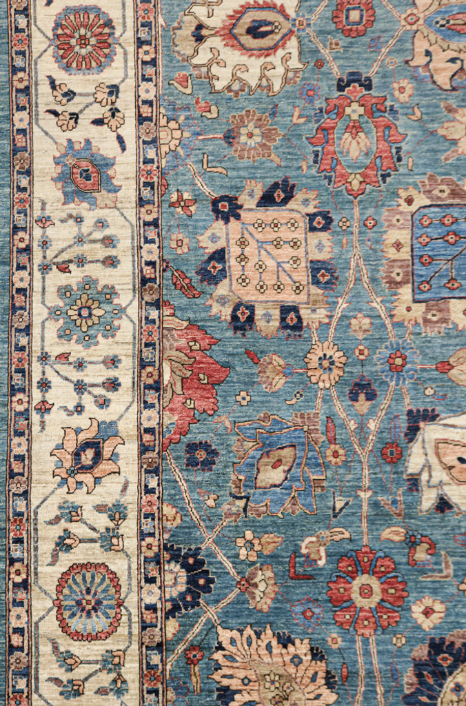 Sultani Khorjin Floral Fine Veg Dye Rug (Ref 104) 407x298cm