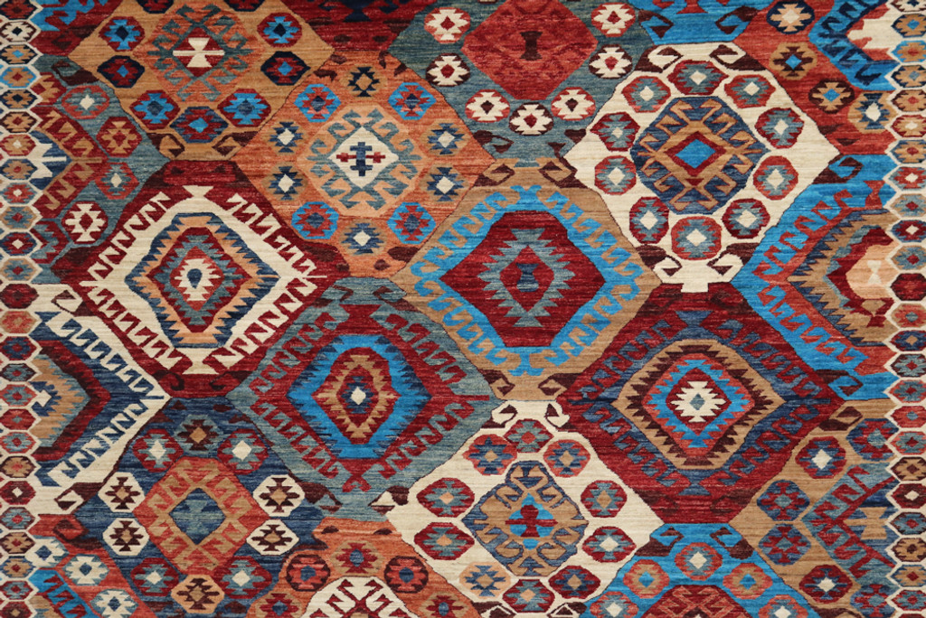 Sultani Khorjin Floral Fine Veg Dye Rug (Ref 102) 293x244cm