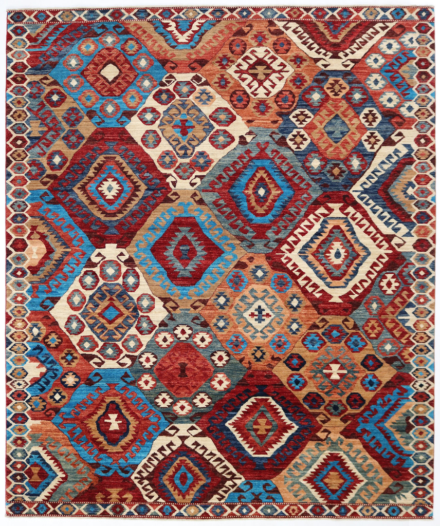 Sultani Khorjin Floral Fine Veg Dye Rug (Ref 102) 293x244cm