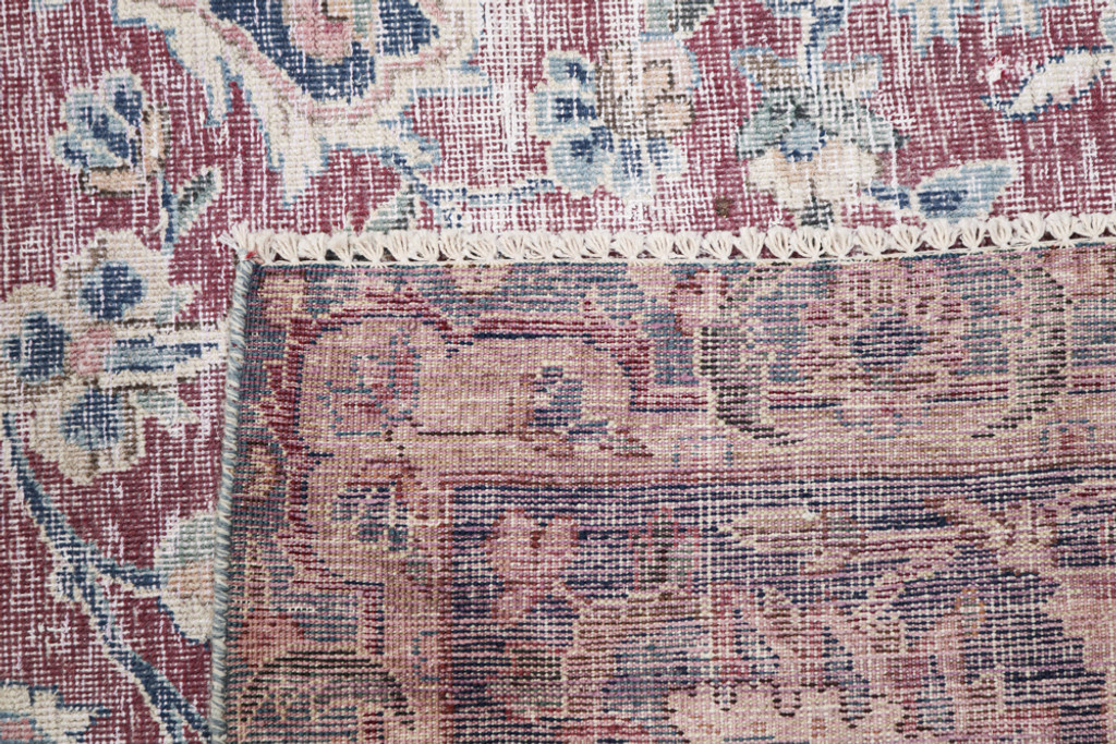 Fine Zero Pile Kashan Vintage Persian Rug (Ref 249) 358x306cm