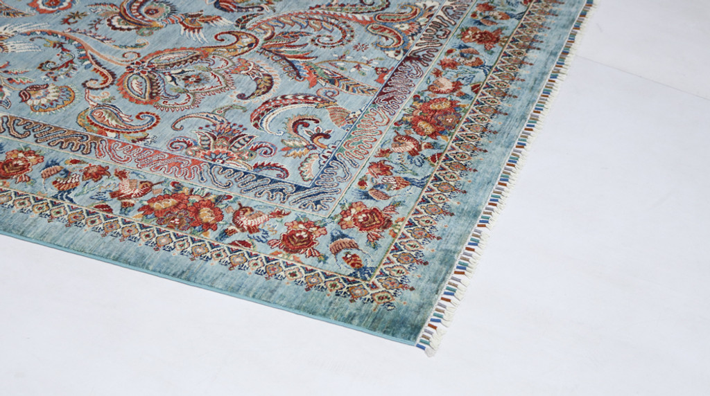  Suzani Khorjin Pictorial Fine Veg Dye Rug (Ref 108) 290x251cm