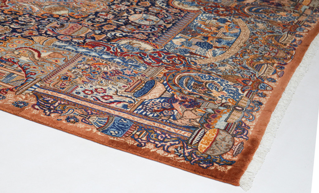  Kashmar Fine Pictorial Persian Rug (Ref 965) 398x291cm