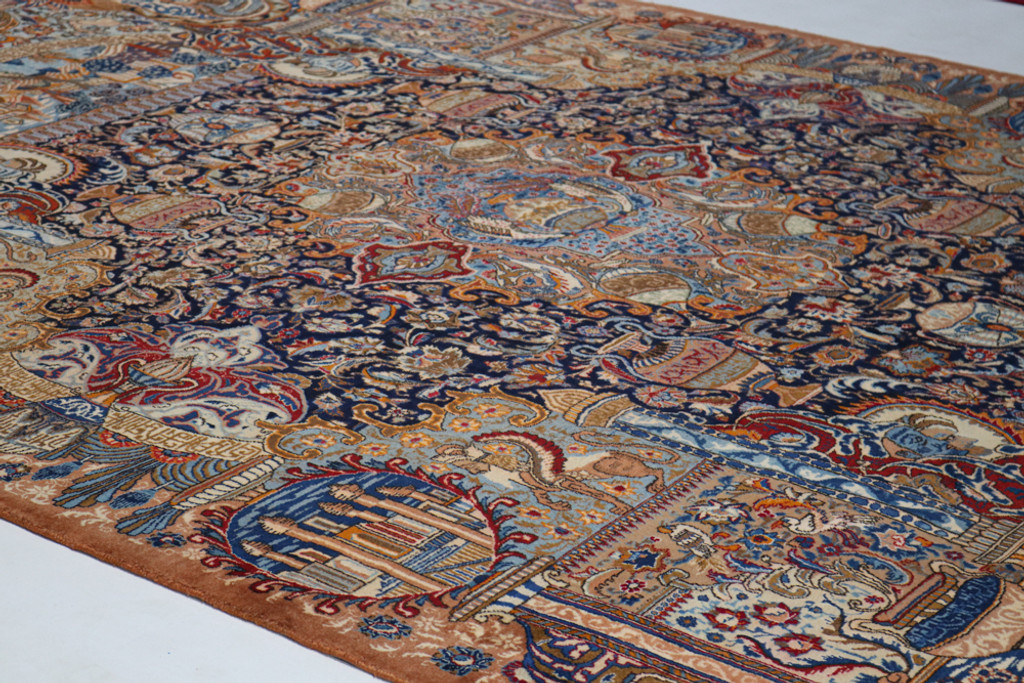  Kashmar Fine Pictorial Persian Rug (Ref 965) 398x291cm