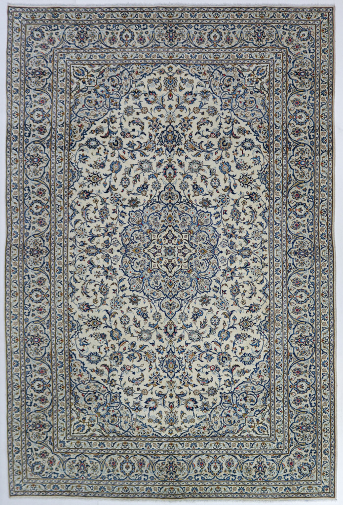 Kashan Ivory Persian Rug (Ref 111) 363x238cm