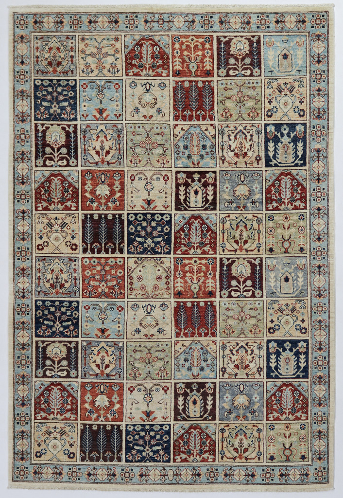 Chobi Panel Design Veggie Dye Rug (Ref 1038) 243x170cm