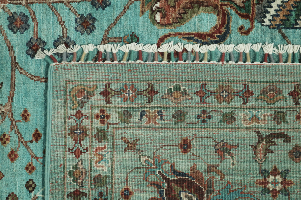 Suzani Khorjin Pictorial Fine Veg Dye Rug (Ref 4004) 293x248cm