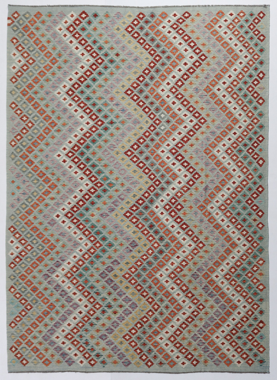 Veg Dye Afghan Kilim Fine (Ref 288) 346x253cm - Persian Rug Co.
