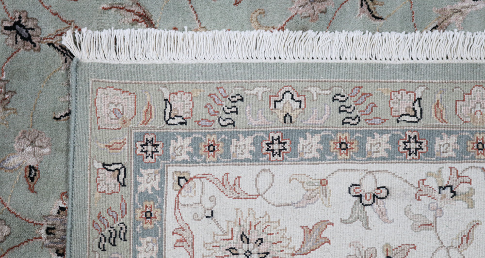 Inlay Rug Fine Jaipur Wool Silk Inlay Rug (Ref 9) 304x237cm - Persian Rug Co.