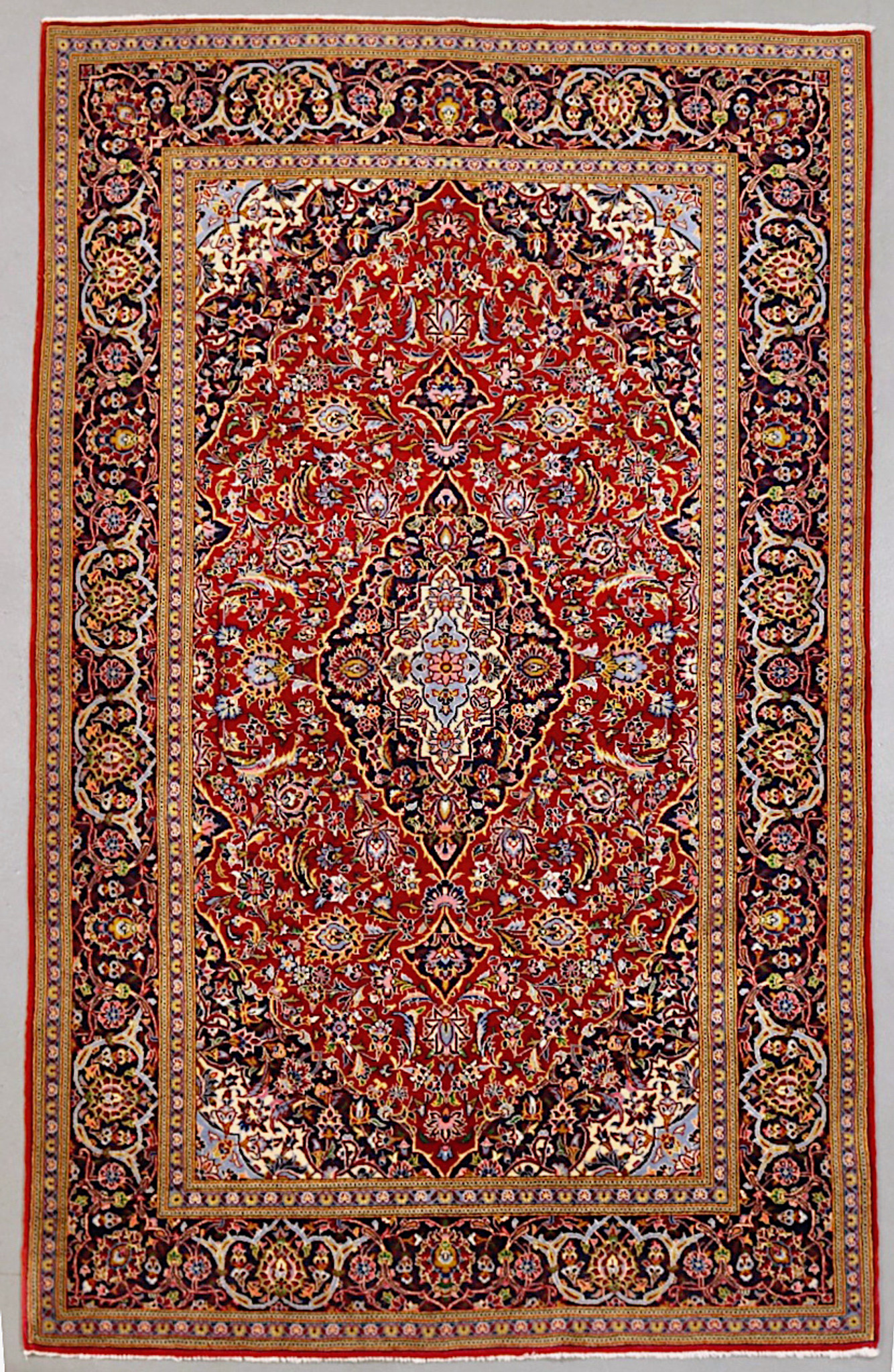 Kashan Fine Persian Rug (Ref 333) 233x137cm - Persian Rug Co.