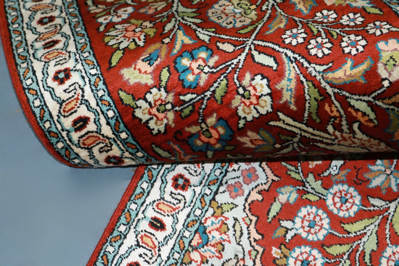 Kashmir Pure Silk Rug (Ref 3171) 121x45cm Persian Rug Co.