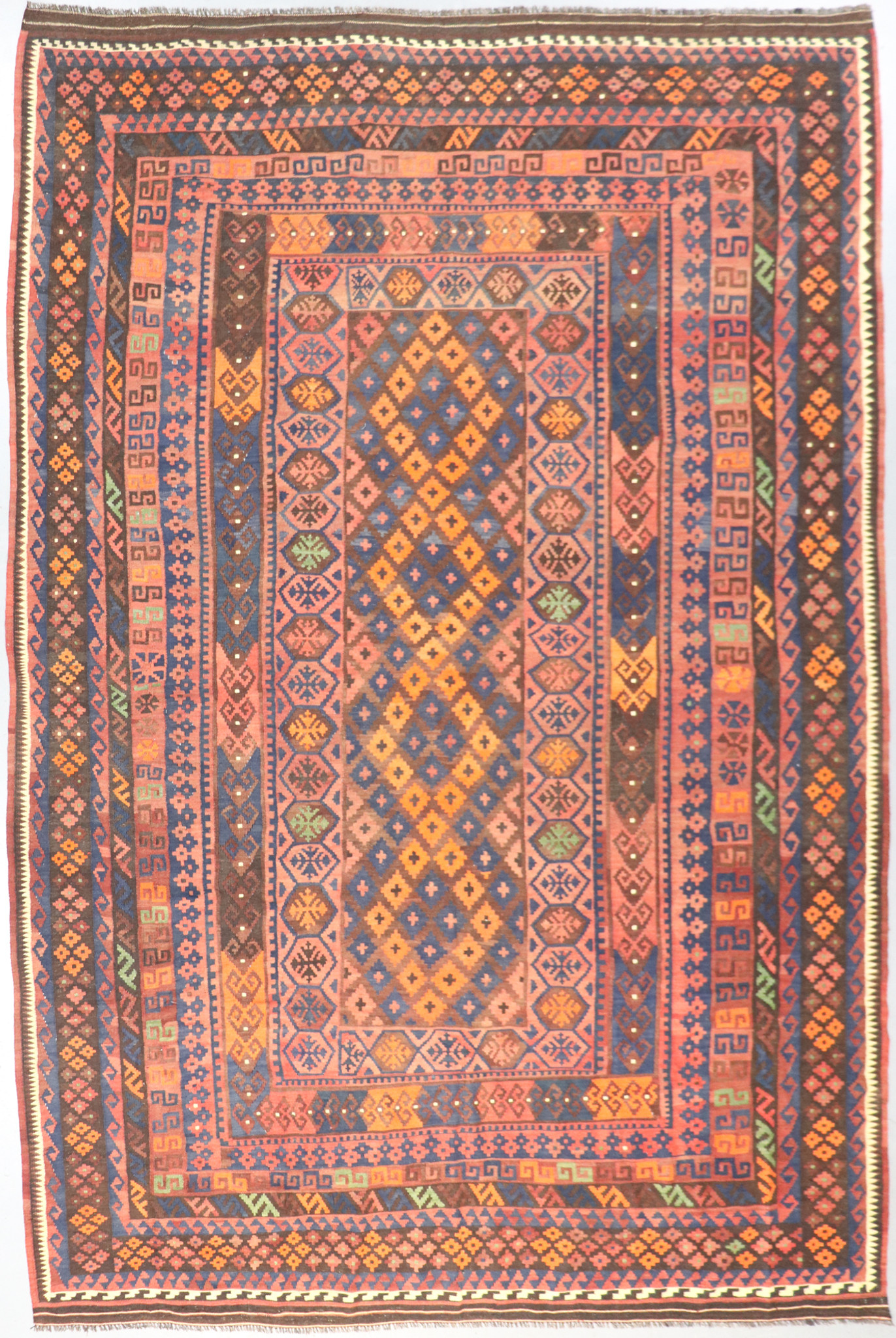 Afghan Fine Vintage Kilim Rug (Ref 346) 401x268cm - Persian Rug Co.