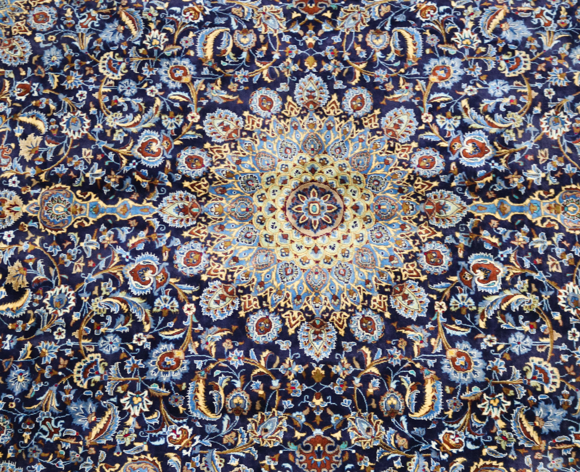 Royal Kashan Navy Persian Rug (Ref 134) 393x293cm Persian Rug Co.