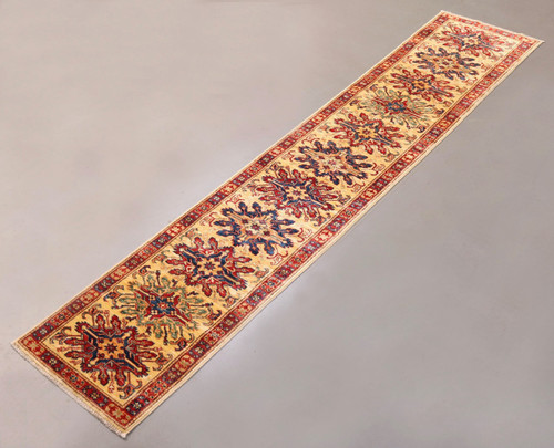 Kazak Farahan Fine Veggie Dye Rug (Ref 241) 297x54cm