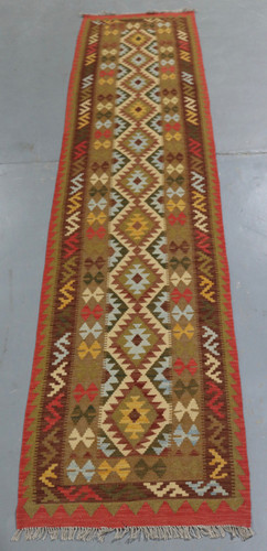 Vegetable Dye Kilim Runner (Ref 2730) 408x85cm