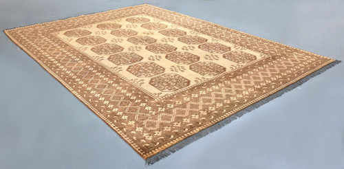 Golden Elephant's Foot Bokhara Tribal Rug (Ref 915) 280x202cm