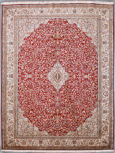 Kashmir Pure Silk Rug (Ref 065371) 322x211cm
