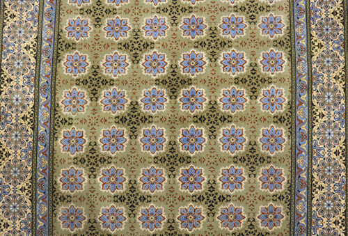 Kashan Pistachio Kork Wool Rug (Ref 19) 300x196cm