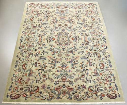 Pistachio Vintage Kashan Persian Rug (Ref 2142) 420x310cm