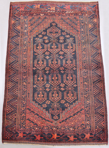 Zanjan Hamadan Vintage Persian Rug (Ref 124) 215x135cm