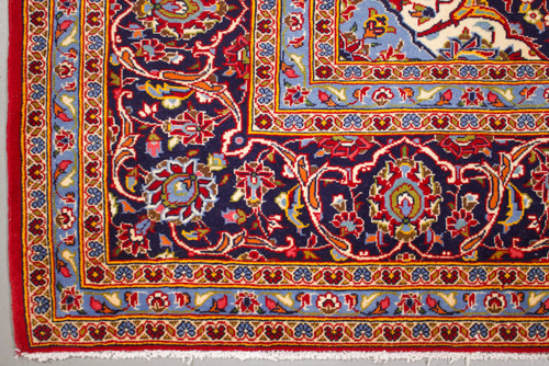 Kashan Fine Lambswool Persian Rug (Ref 411) 299x207cm