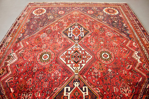 Shiraz Qashqai Vintage Persian Rug (Ref 7) 326x225cm