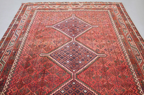 Shiraz Qashqai Vintage Persian Rug (Ref 7) 303x227cm