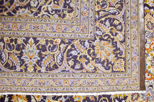 Kashan Blue Vintage Persian Rug (Ref 19) 375x265cm
