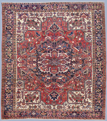 Heriz Fine Antique Persian Village Rug (Ref 12) 335x270cm