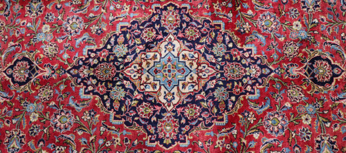 Kashan Mellow Vintage Persian Rug (Ref 179) 360x248cm