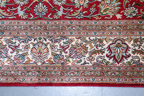  Kashmir Pure Silk Red Field Rug (Ref 1091) 248x158cm