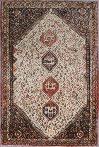  Shiraz Qashqai Fine Vintage Persian Rug (Ref 14) 270x180cm