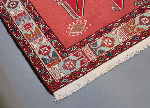 Ardabil Pure Silk Persian Soumak Kilim (Ref 112) 195x130cm