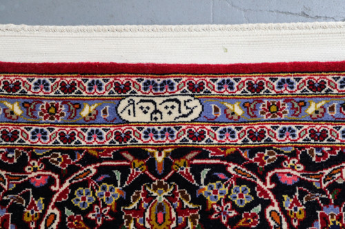 Kashan Lambswool & Silk Fine Persian Rug (Ref 25) 345x255cm