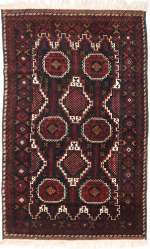  Baluchi Fine Afghan Tribal Rug (Ref 523) 188x118cm