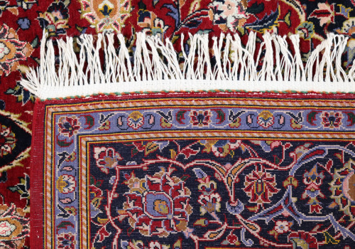 Kashan Fine Silk Inlay Persian Rug (Ref 9102) 218x139cm