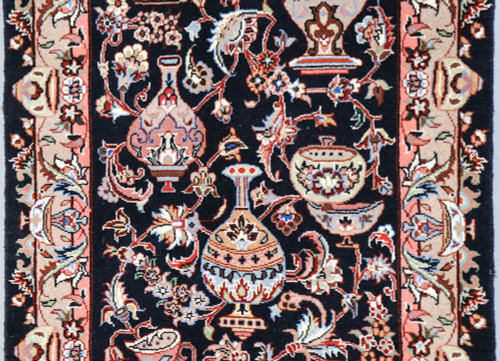 Kashmar  Black Persian Runner (Ref 385) 405x80cm