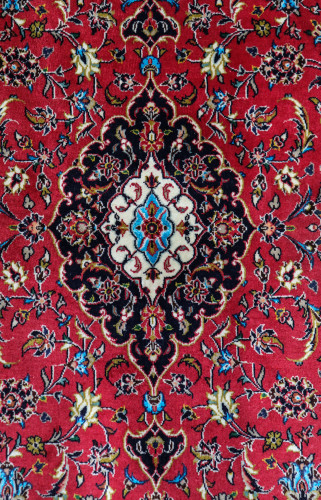 Kashan Fine Silk Inlay Persian Rug (Ref 224) 180x120cm