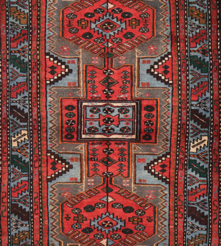 Hamadan Zenjan Vintage Persian Rug (Ref44) 210x110cm