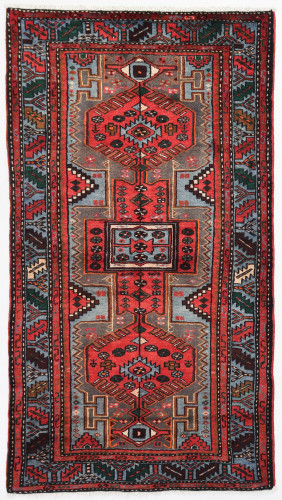 Hamadan Zenjan Vintage Persian Rug (Ref44) 210x110cm