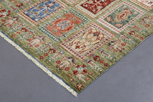 Chobi Fine Ferehan Panel Design Veg Dye Rug (Ref 273) 293x80cm