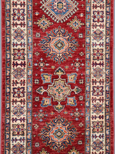 Kazak Farahan Fine Veggie Dye Runner (Ref 60268) 314x82cm