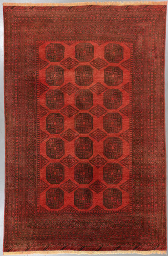 Kundus Fine Afghan Vintage Bokhara Tribal Rug (Ref 242) 305x195cm