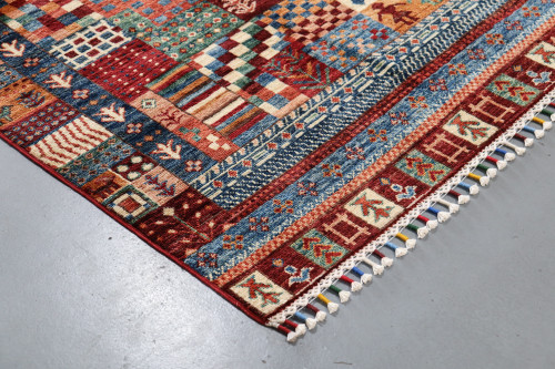 Khorjin Chobi Pictorial Fine Veg Dye Rug (Ref 157) 157x99 cm