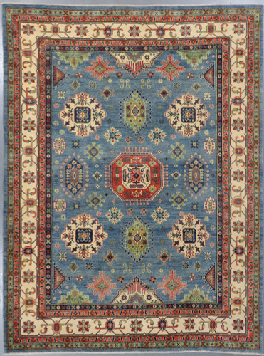  Kazak Marine Blue Veg Dye Rug (Ref 115) 359x266cm