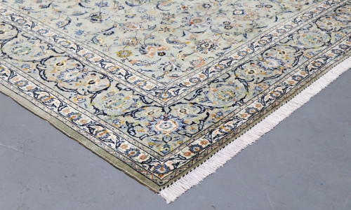 Kashan Pistachio Persian Rug (Ref 641) 370x257cm