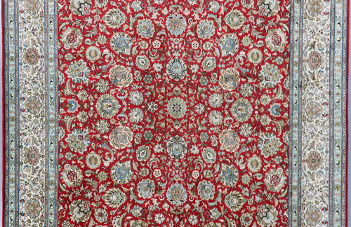 Kashmir Pure Silk Rug (Ref 85949) 349x249cm