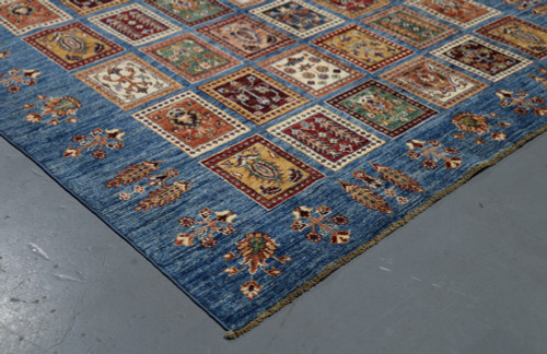 Chobi Ferehan Afghan Panel Design Veg  Dye Rug (Ref 104) 256x175cm