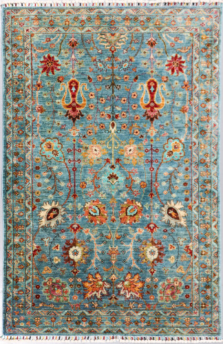 Suzani Khorjin Fine Veg Dye Rug (Ref 21) 183x123cm